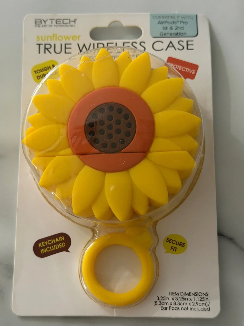 Sunflower True Wireless Air Pod Pro Case - Yellow